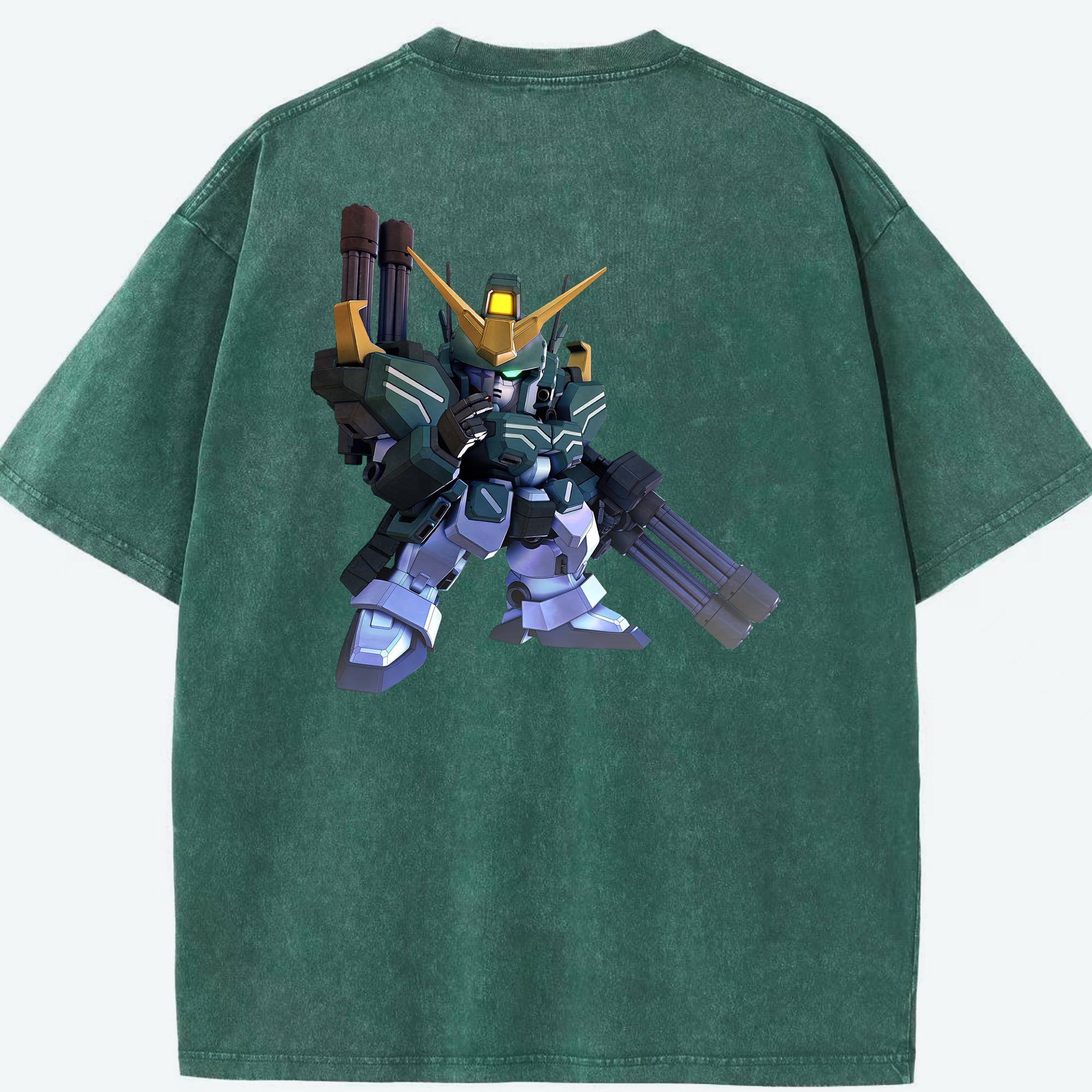 （画像用） 機動戦士ガンダム Mobile Suit Gundam 綿100% ヴィンテージ風 半袖Tシャツ（背面プリント）